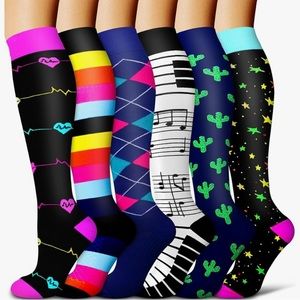 (6) Pairs of medical compression socks for NURSE/CNA